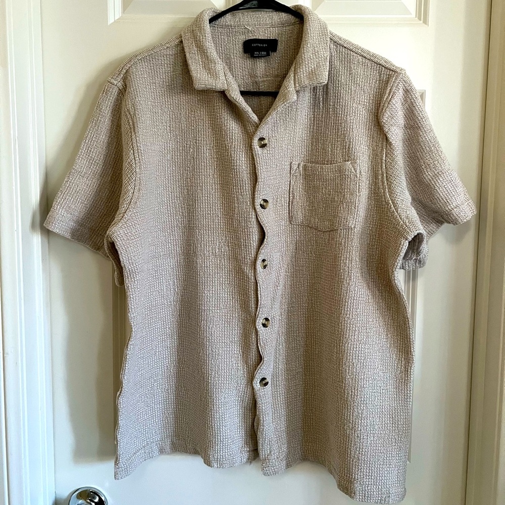 Cotton On Button Down Short Sleeves Shirt